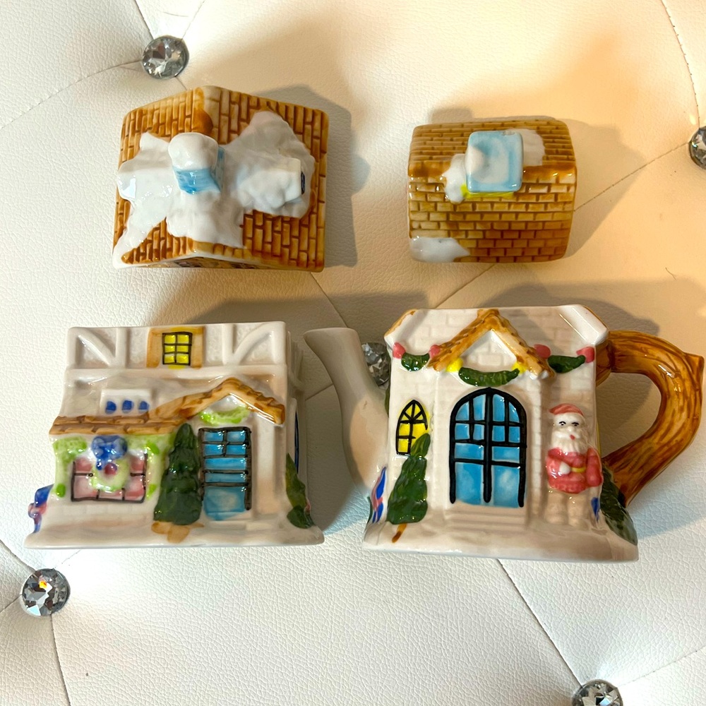 Cream & Sugar Beautiful Fairy Houses Set.🧚‍♂️ 🧚‍♀️ - Picture 6 of 12